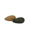 Jingle Olive Green Pinecone Ass 10x5x5cm Nm
