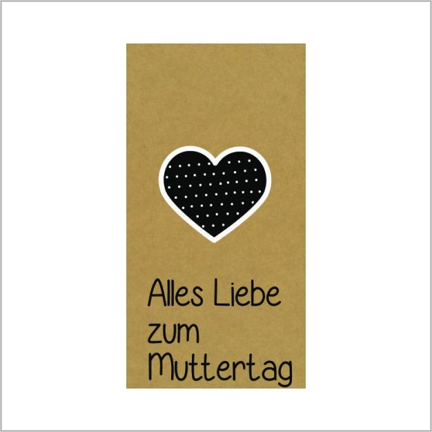 <h4>Moederdag Kaart 5*10cm x20 Alles Liebe</h4>