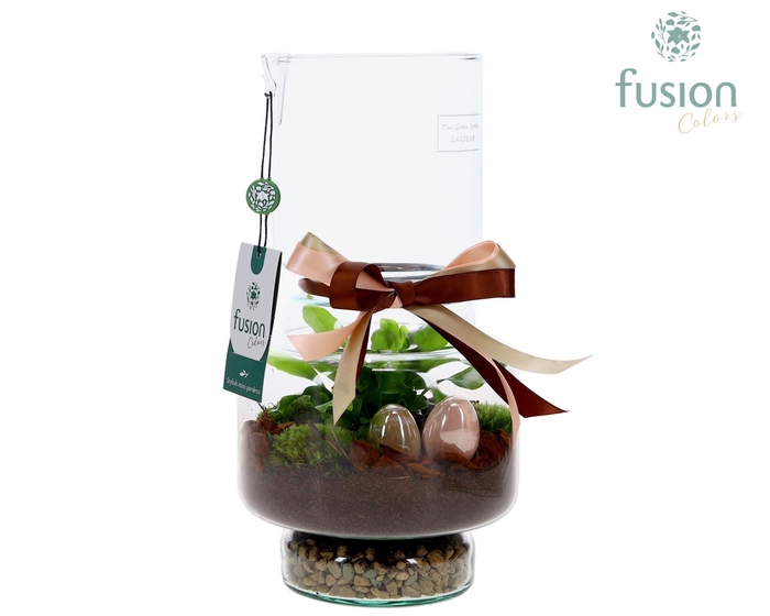 <h4>Green Bottle Lotte Medium met Pasen arrangement</h4>