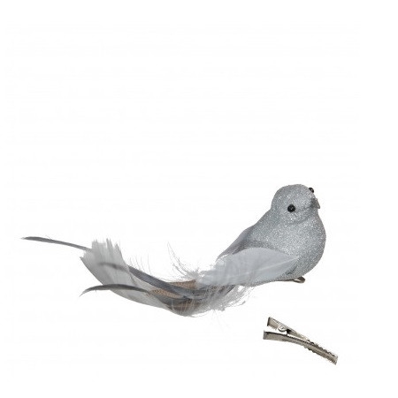 <h4>Kerst Deco vogel glit.+clip 16cm</h4>