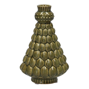 DF03-751621900 - Bottle Brux dots d2.8/9.8xh15.5 green