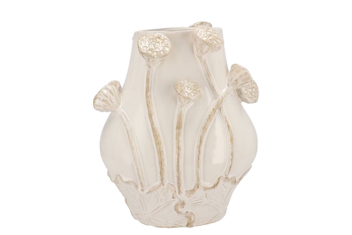 <h4>Mara White Vase Lotus 28x20x35cm Nm</h4>