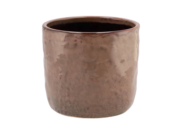 <h4>Iron Stone Old Pink Glazed Pot 16x15cm Nm</h4>