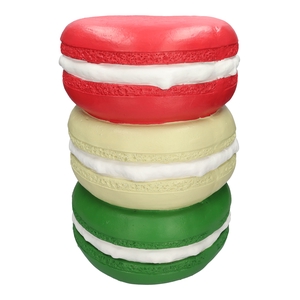 DF03-666351000 - Side table Macaron d30/33.5xh46.5 red/ beige/d.green