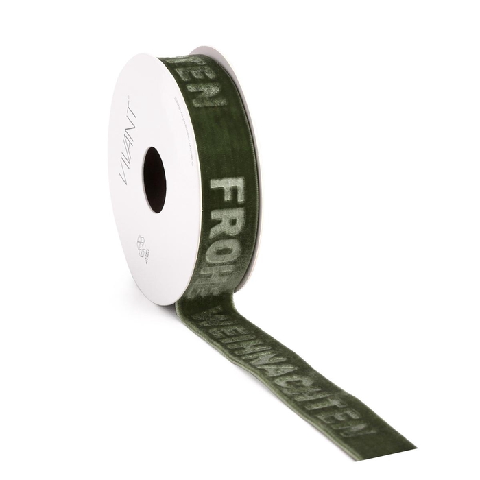 <h4>Christmas Ribbon Velvet Weihn. 25mm 5m</h4>