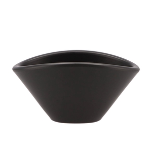 Vinci Matt Black Bowl Oval 24x17x12cm