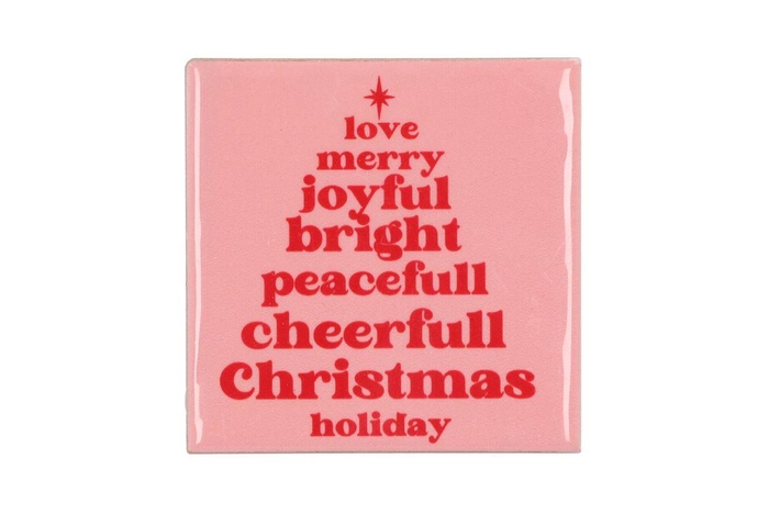 Tile Christmas Holiday 10x10x1cm Nm