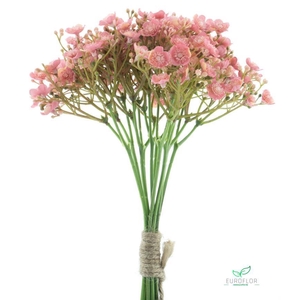 SILK FLOWERS - GYPSO BUNDLE PINK 30CM