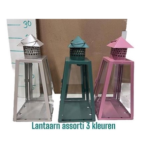 Lantaarn Metal & Glass 3 Color