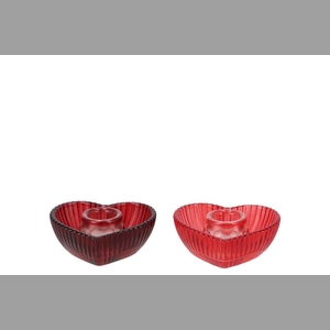 Amour Red Mix Candle H Heart Ass 9x8x4cm