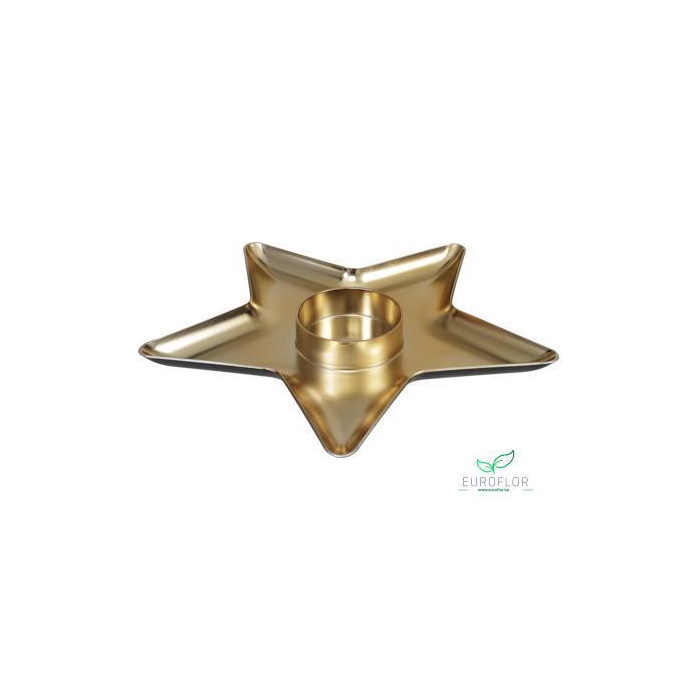 <h4>MELAMINE STAR PLATE GOLD 31X31X3CM</h4>