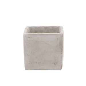 Concrete Grey Pot Square 11x11x11cm