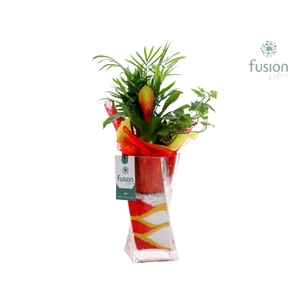 Glazen Twistervaas met Arrangement