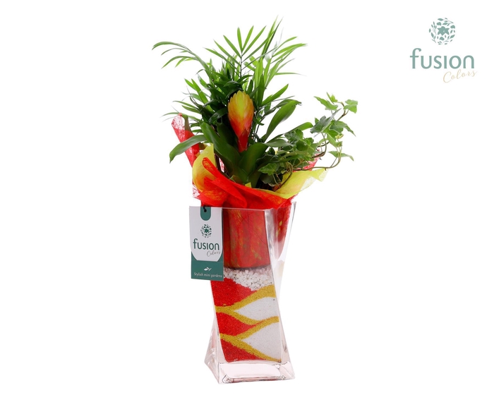 <h4>Glazen Twistervaas met Arrangement</h4>