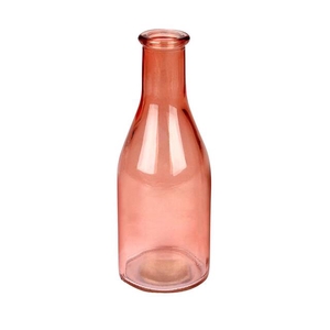 Vaas Moroni glas D6.5xH18cm peach transparant