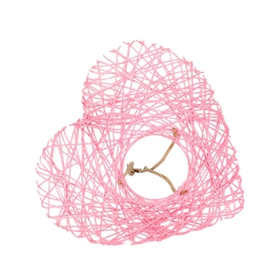 Bouquet holder heart Twist Ø20cm pink 10pce/bundle