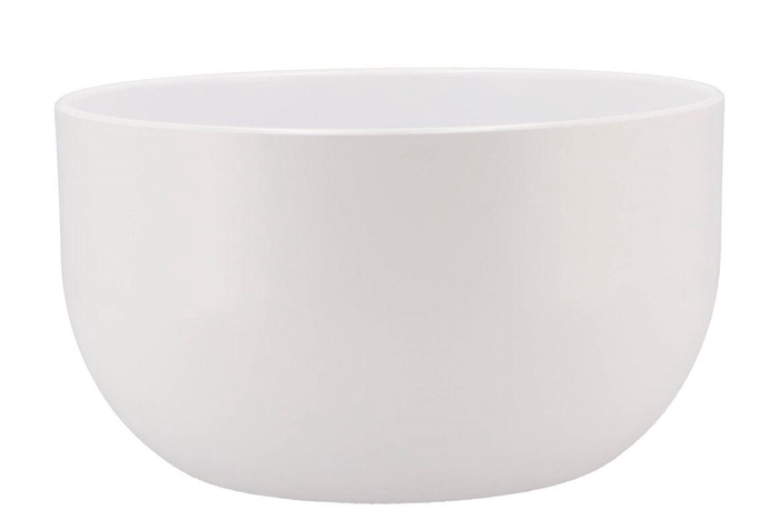 <h4>Ceramic Bowl White Matt 3-orchids 26x15cm</h4>