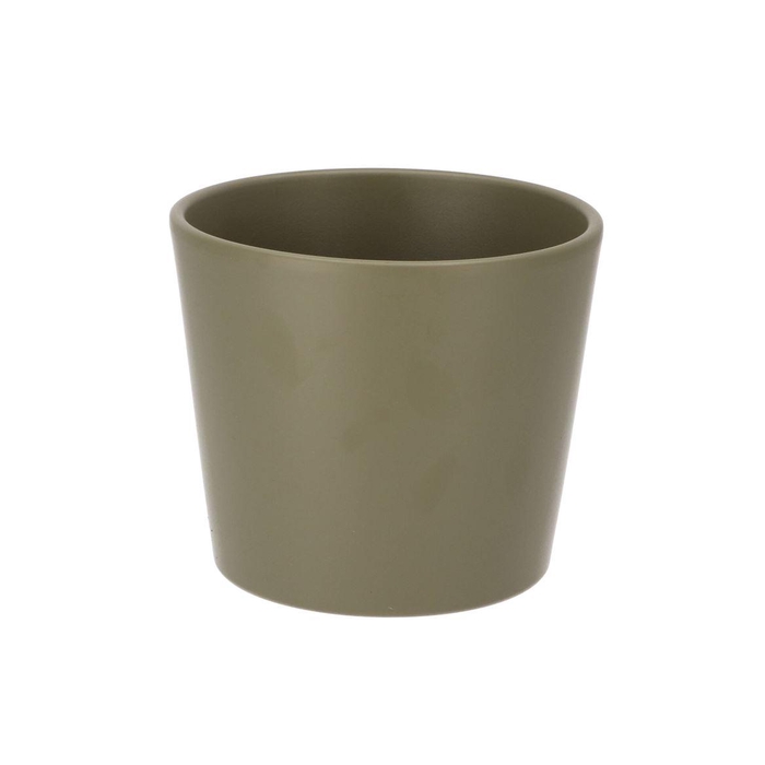 <h4>Ceramic Capers Green Matt Pot 15x13,5cm</h4>