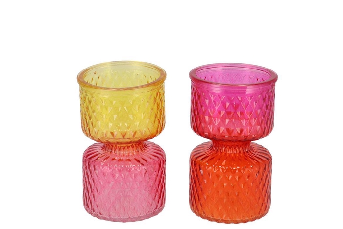 <h4>Lynn Colourfull Mix Vase Ass 8x12cm</h4>