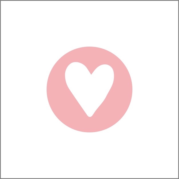 <h4>Valentine Sticker 25mm x500 Heart</h4>