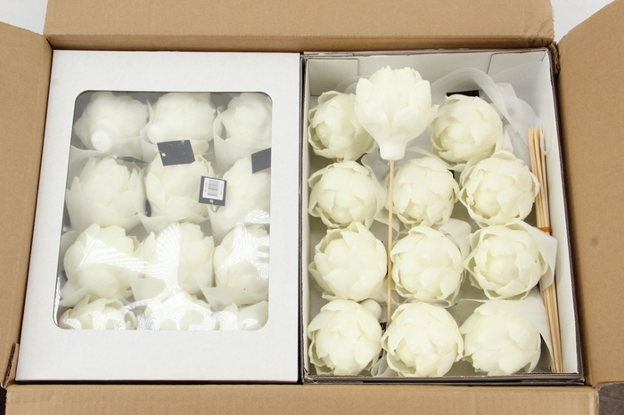 <h4>Wax Artichoke Ø8x10cm Cream</h4>