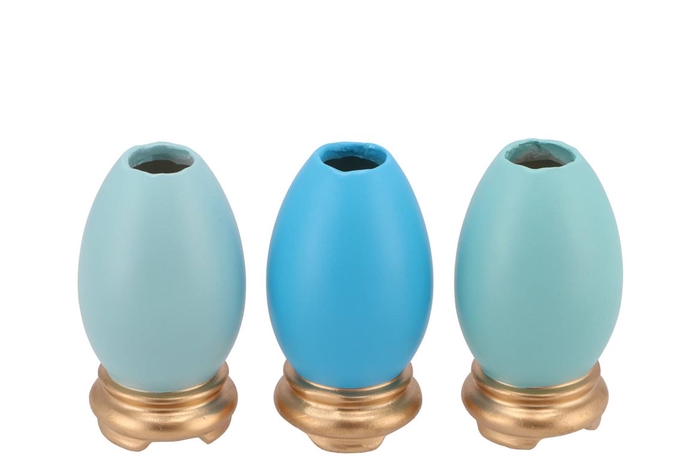 <h4>Easter Eggcited Vase Blue Ass P/1 6x6x12cm Nm</h4>