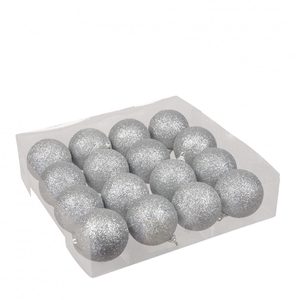 Kerstbal Bal kunststof spark.60mm x16