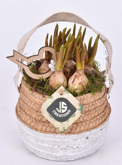 <h4>Cement pot met jute handvat 14,5cm</h4>