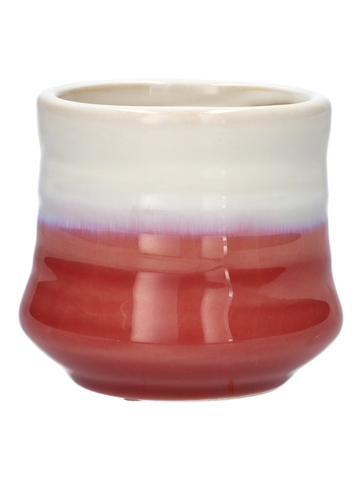 <h4>DF03-666420404 - Pot Stuart d7.5/8.3xh7.4 pink/white</h4>