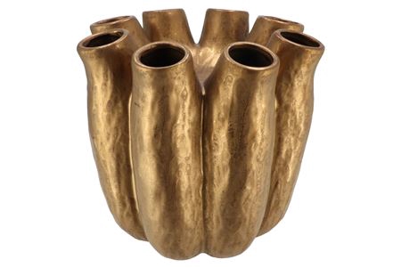 <h4>Luna Gold Tube Vase 28x28cm Nm</h4>