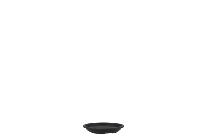 Flowermaterial Plastic Saucer 10cm Black Set Of 10