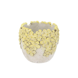 Dante Light Yellow Pot Bloom 15x15x13cm