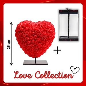 Valentijn Foam hart 25cm+standaard