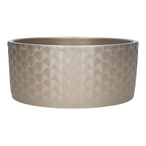 DF03-885470700 - Planter Napoli d18.5xh9 champagne