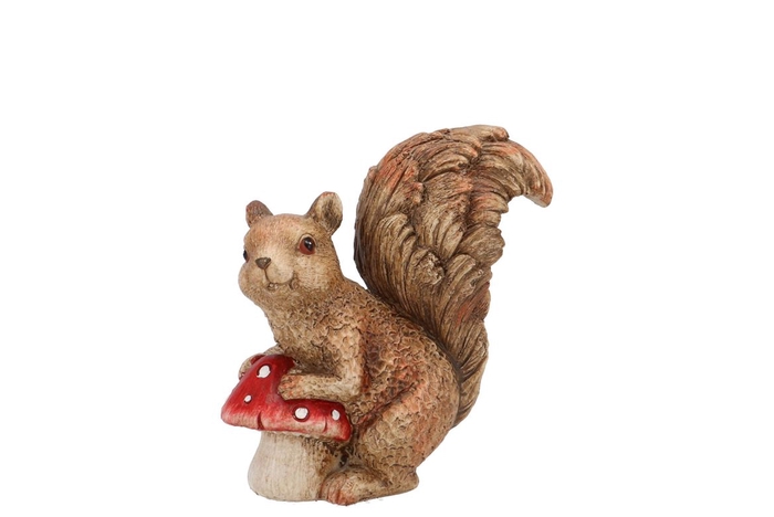 <h4>Wonderland Scottish Brown Squirrel Mushroom 11x5x12cm</h4>