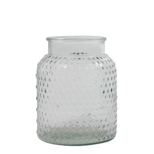 Glas Vaas Liege dots d13.5*18cm