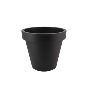 Plastique Anthracite Pot Plastique Bord Large 25cm