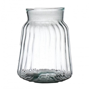 Glass optic milk churn d21 22cm