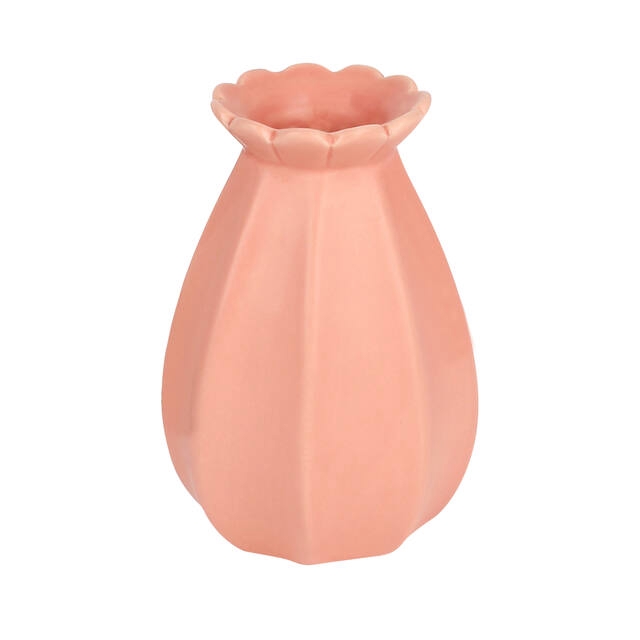 <h4>Vaas Florencia keramiek 8.5xH13.5cm peach</h4>