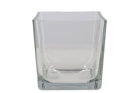 <h4>Glass Cube Heavy 18x18x18cm</h4>