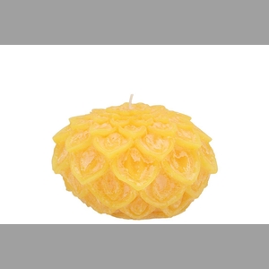 Candle Dahlia Yellow 9x7cm Nm
