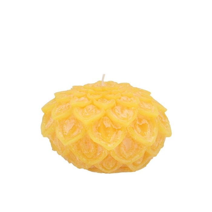 <h4>Candle Dahlia Yellow 9x7cm Nm</h4>