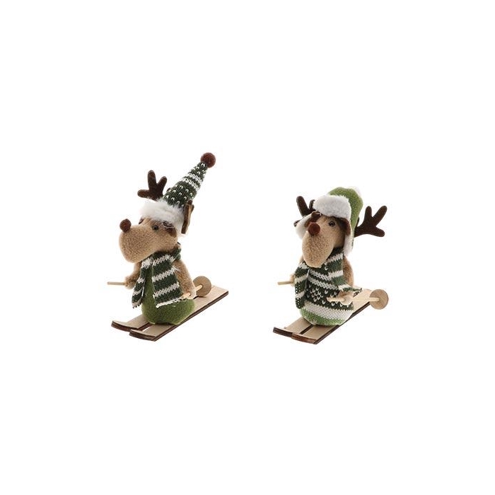 <h4>Reindeer Cozy  On Ski 2Ass L12W3H12</h4>