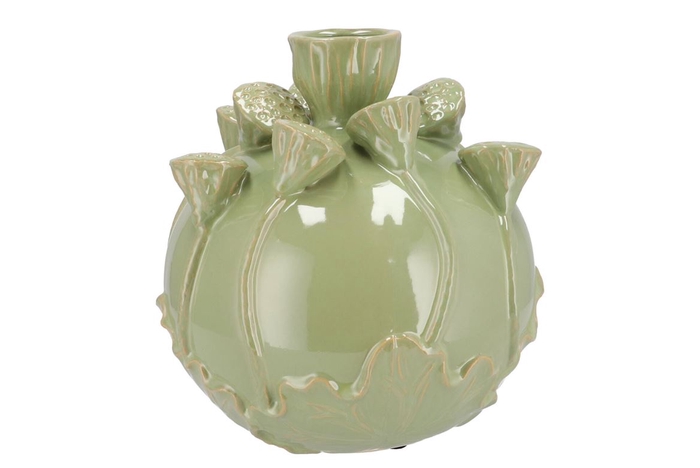 <h4>Mara Pistache Vase Bol Lotus 30x30x30cm Nm</h4>