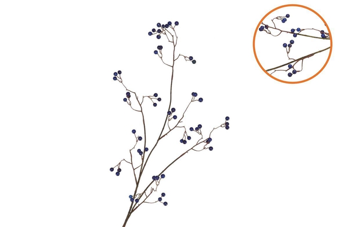 <h4>Silk Berry Branched Blue 93cm Nm</h4>