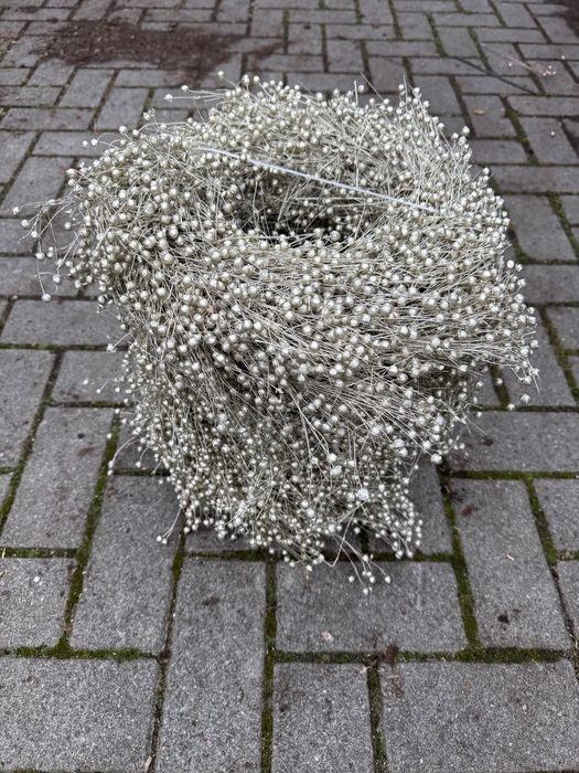 Krans Flax Platin30 cm