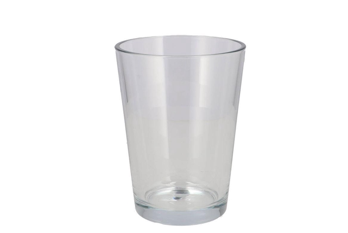 <h4>Glass Vase Konisch Heavy H20xd15cm</h4>