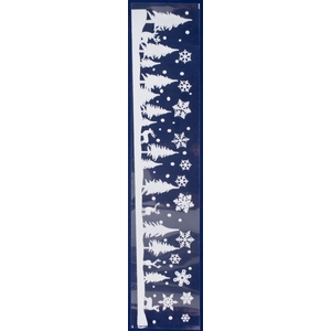 DF12-JC-20300 - Sticker snowflakes/trees 12,5x58,5cm