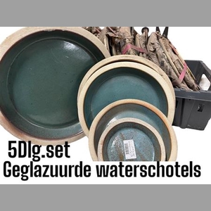 Keramiek Waterschotels Set X5