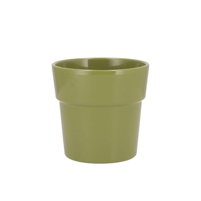 <h4>Ceramic Amazone Green Pot Orchid Edge 13cm Nm</h4>